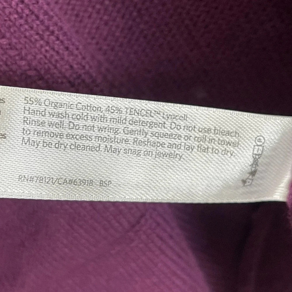 Eileen Fisher Cardigan Sweater Womens Size Small Purple Long Pockets - Picture 4 of 7